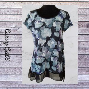 🔥 Sale 3 for 20🔥  Simply Vera Wang Floral Top Size M